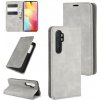 Peňaženkové kožené puzdro na Xiaomi Mi Note 10 Lite - Šedá