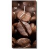 Nástenné hodiny vertikálne Kuchynská zrná hnedé kávy 30x60 cm