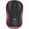 Akcia myš Logitech Wireless Mouse M185 nano červená 910-002240