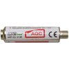 Anténny predzosilňovač Emme Esse 16dB F-F 81942AG tvare valčeka, s AGC
