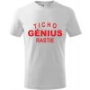 Detské tričko Génius biele (Humorné tričko pre dievča)