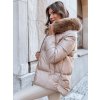 Dstreet Dámska zimná bunda Sparkle karamelová