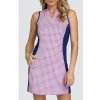 Dámske šaty TAIL GOLF RUBYLOU SL ružové/modré/geo potlač XS