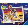 Maľovanie podľa čísel Ravensburger Kreatívne a výtvarné hračky 201938 CreArt Majestátny tiger (4005556201938)