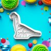 Origami dinosaurus - Vykrajovátko s pečiatkou
