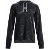 Dámska funkčná mikina cez hlavu Under Armour RIVAL TERRY PRINT HOODIE W čierna 1373035-001 - XS