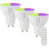 IMMAX NEO LITE SMART sada 3x žiarovka LED GU10 6W RGB+CCT, stmievateľná, Beacon, DO, Wi-Fi, TUYA