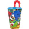 Plastový pohár s vrchnákom a slamkou JEŽKO SONIC 430ml, 40530