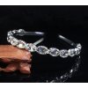 Naishide Jewelry Čelenka do vlasov s kryštálmi - strieborná