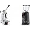 La Pavoni Stradivari Lusso + Eureka Atom W 65, black