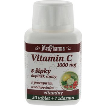 MedPharma Vitamín C 1000 mg s šípky 107 tabliet od 6,25 € - Heureka.sk