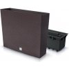 Prosperplast Hrantík, PE ratan, umbra, 58 × 18 × 49,8 cm, DRC600T-440U