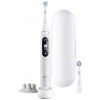Oral-B iO Series 6s elektrická zubná kefka, časovač, tlakový senzor, 5 programov, aplikácia Oral-B, biela