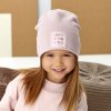 Dievčenská čiapka Love who you are 48-078 ružová-ihneď