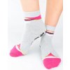 Dievčenské ABS ponožky na trampolínu SB131 - 35-38 / malinová