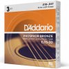 Struny D'Addario EJ15 pre akustickú gitaru 3 sady