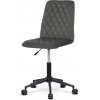 Kancelárská stolička Junior KA-T901 GREY4, sivá zamatová látka