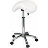 Taburet na kolieskach Silverfox 1022A - biely