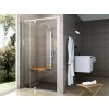 Ravak PIVOT PDOP2 2-dielne sprchové dvere do niky otočné 100x190, Bright alu,Transp+vešiak 03GA0C00Z1