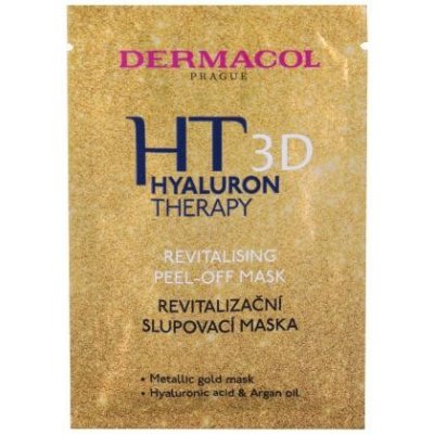 Dermacol 3D Hyaluron Therapy Revitalising Peel-Off revitalizačná odlupovacia maska 15 ml pre ženy