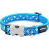 Red Dingo Stars White on Turquoise 20 mm x 30-47 cm