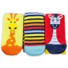 Pidilidi Veselé ponožky Funny 3 ks Zvieratká Veľ. 31-34