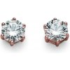Náušnice s krištáľmi Swarovski Oliver Weber Brilliance Medium rosegold crystal