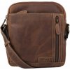SEGALI Pánska kožená taška cez rameno 23322 hnedá