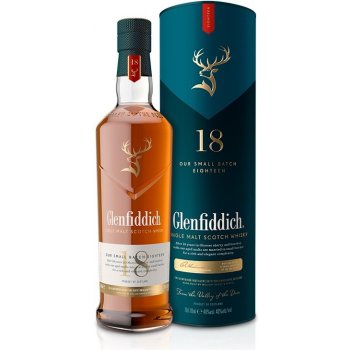 Glenfiddich Single Malt 18y 40% 0,7 l (tuba)