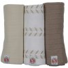Lodger Swaddler Solid Matcha 70 x 70 Birch 3 ks