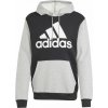 Pánska mikina adidas, ESSENTIALS FLEECE BIG LOGO HOODIE čierna,sivá,biela M