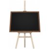 Křídová nemagnetická tabule s dřevěným rámem 90x60 cm+ dřevěný bukový stojan,TB96_EW01