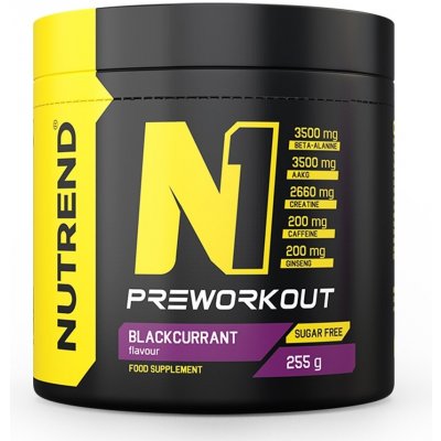 Nutrend N1 Pre-Workout 255 g červený pomaranč