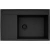 Pyramis Camea granitový drez 79x50 cm čierna 070168502