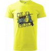 Scooter olive - Klasické pánske tričko vyššej gramáže - S ( Neonová žltá )