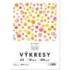 Krpa Výkresy 180 g, A3, 10 ks, farba biela
