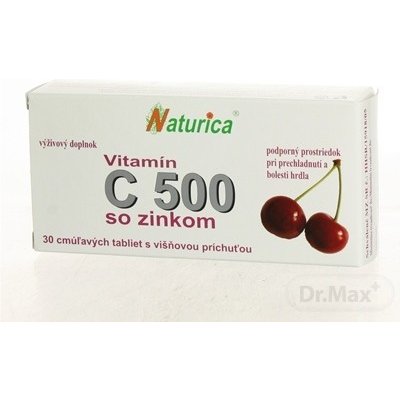 Nturicaa Vitamin C 500 mg se zinkem 30 tabliet