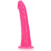 RealRock by Shots Slim Realistic Dildo with Suction Cup Glow in the Dark 15,5 cm