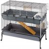 Ferplast Klietka RABBIT 120 Double so stojanom na kolieskach pre zajace a morčatá 118 x 58 x 117 cm