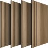 tectake 406036 akustické panely sonic wall drevený vzhľad - svetlý dub, sada 4 ks