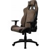 AROZZI herní židle AVANTI Soft Fabric Brown/ látkový povrch/ hnědá