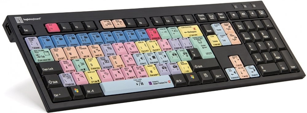 Logickeyboard Adobe Premiere Pro CC Nero Slim Line (PC)