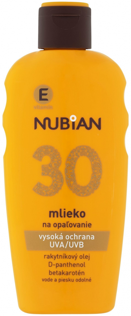 Nubian mlieko na opaľovanie SPF30 200 ml