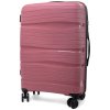 Rogal Ružový príručný kufor do lietadla s TSA zámkom 