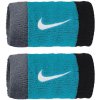 Nike Swoosh Double-Wide Wristbands - cool grey/teal nebula/black