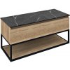 Sapho SKARA umývadlová skrinka 100x50x45cm, čierna mat/dub alabama CG009-2222