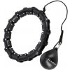 Masážní hula hoop HMS HHW11 PLUS SIZE se závažím, černá