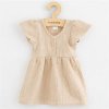 Dojčenské mušelínové šaty New Baby beige, veľ. 80 (9-12m)