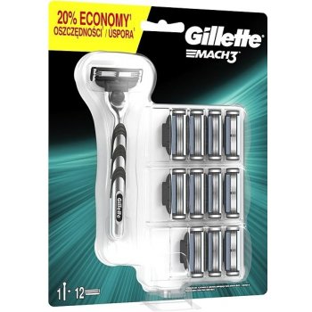 Gillette Mach3 + 12 ks hlavic