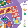 Djeco Drevené obojstranné domino Zvieratká a počty